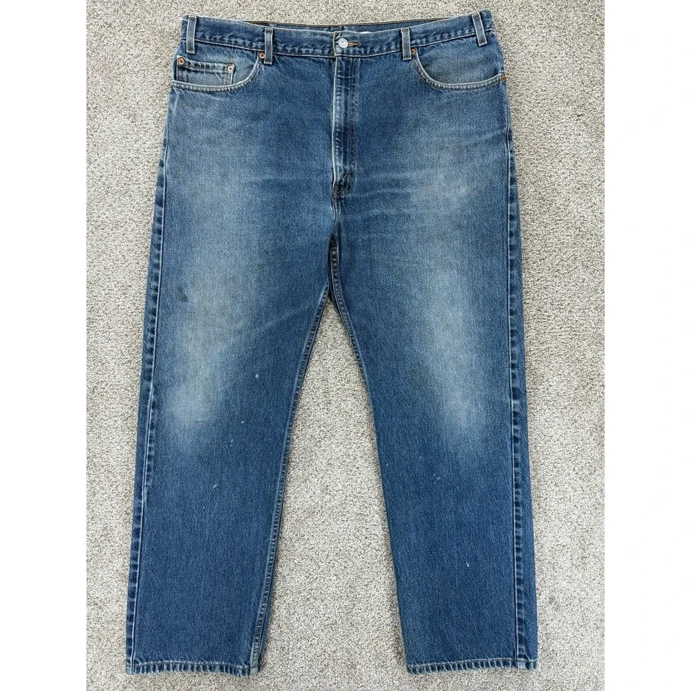 Vintage Levis 505 42x30 (40x29) Mens Blue Straight Chore Workwear Wash 2002‎ Y2K